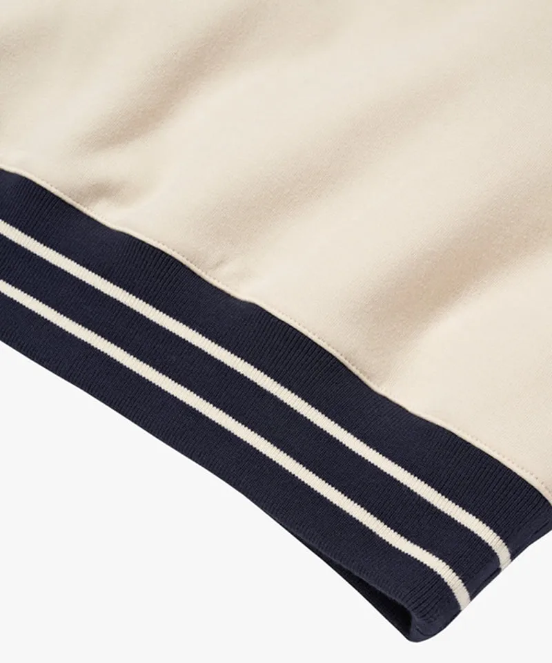 MCC Men's V-Neck Sweatshirt - Beige (Loose Fit)
