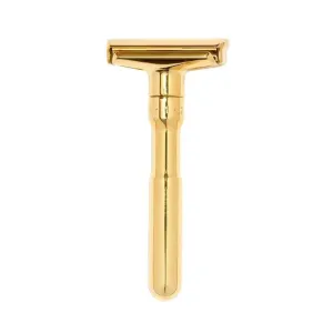 Merkur Futur Adjustable Double Edge Safety Razor with Snap Closure, Gold