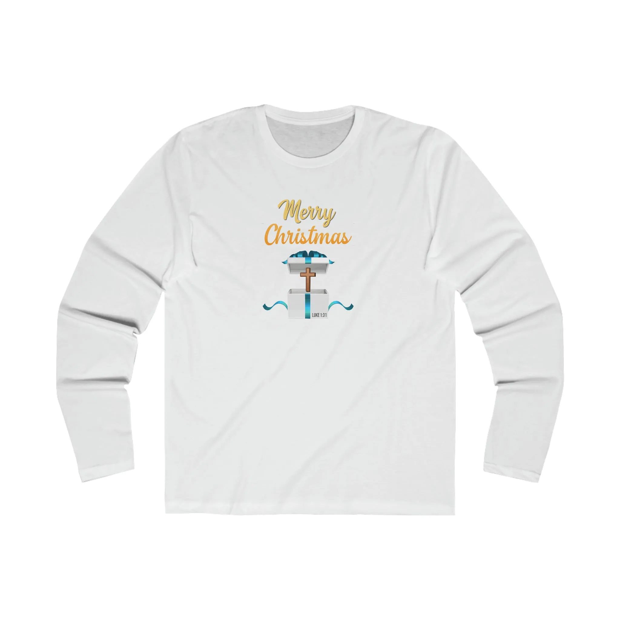 Merry Christmas Men's Long Sleeve Crew Tee