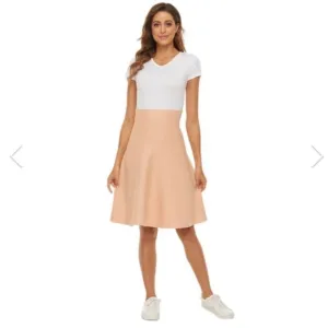 Mia Mod Peach Skirt - Amazing Year Round A-Line Skater Skirt
