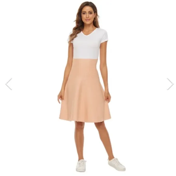 Mia Mod Peach Skirt - Amazing Year Round A-Line Skater Skirt