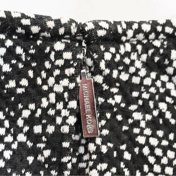 Michael Michael Kors Womens S Jacquard Flounce Fit and Flare Dress NEW