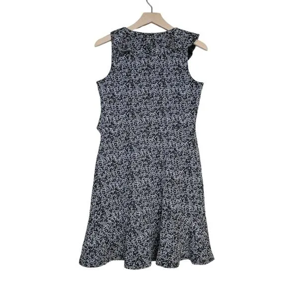 Michael Michael Kors Womens S Jacquard Flounce Fit and Flare Dress NEW