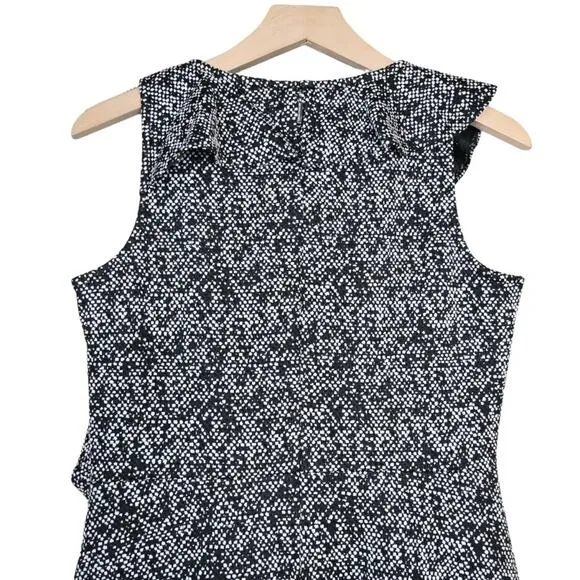 Michael Michael Kors Womens S Jacquard Flounce Fit and Flare Dress NEW
