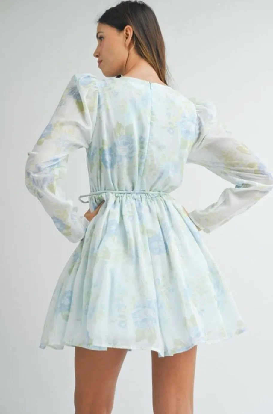 Milly Floral Blue Dress