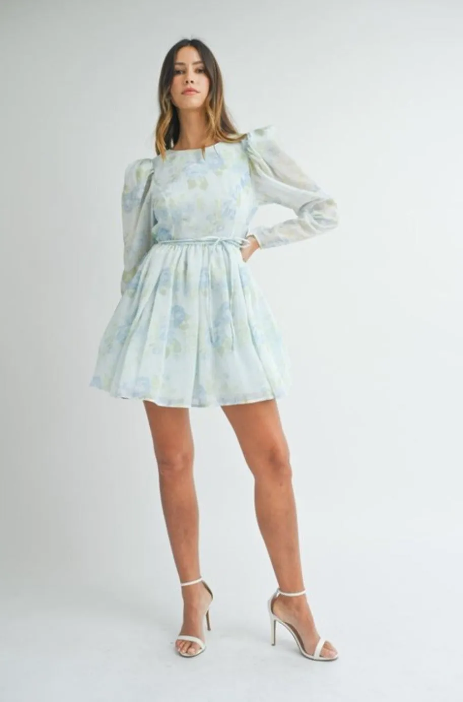 Milly Floral Blue Dress