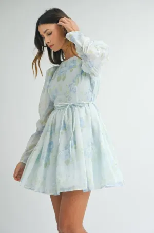 Milly Floral Blue Dress