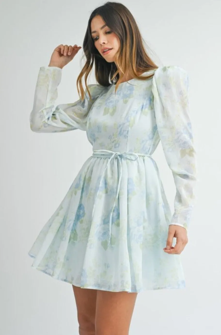 Milly Floral Blue Dress