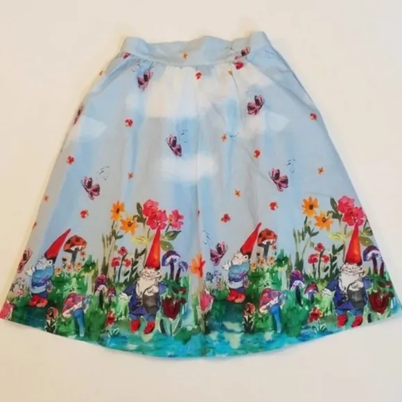 Modcloth Gnomes A Line Skirt RARE NEW