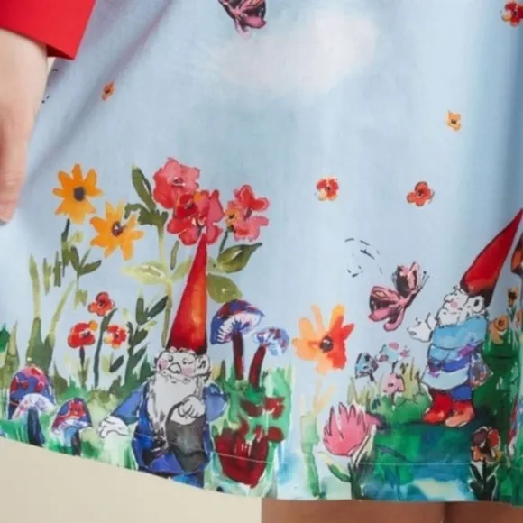Modcloth Gnomes A Line Skirt RARE NEW