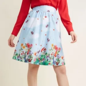 Modcloth Gnomes A Line Skirt RARE NEW