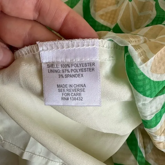 ModCloth Lime Print Midi Skirt