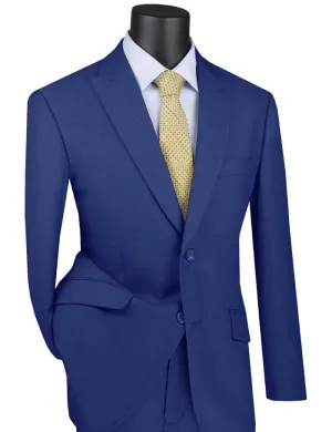 Modern Fit Suit with Peak Lapel (Blue) M2TR