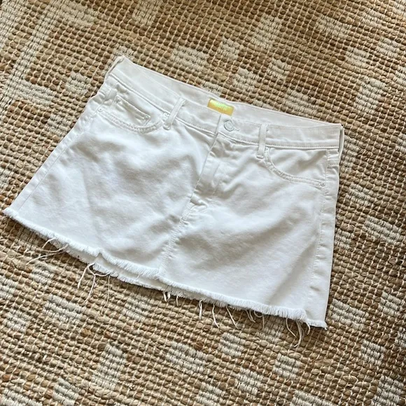 MOTHER A-Line Mini Fray Skirt size 26