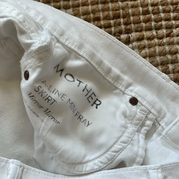 MOTHER A-Line Mini Fray Skirt size 26