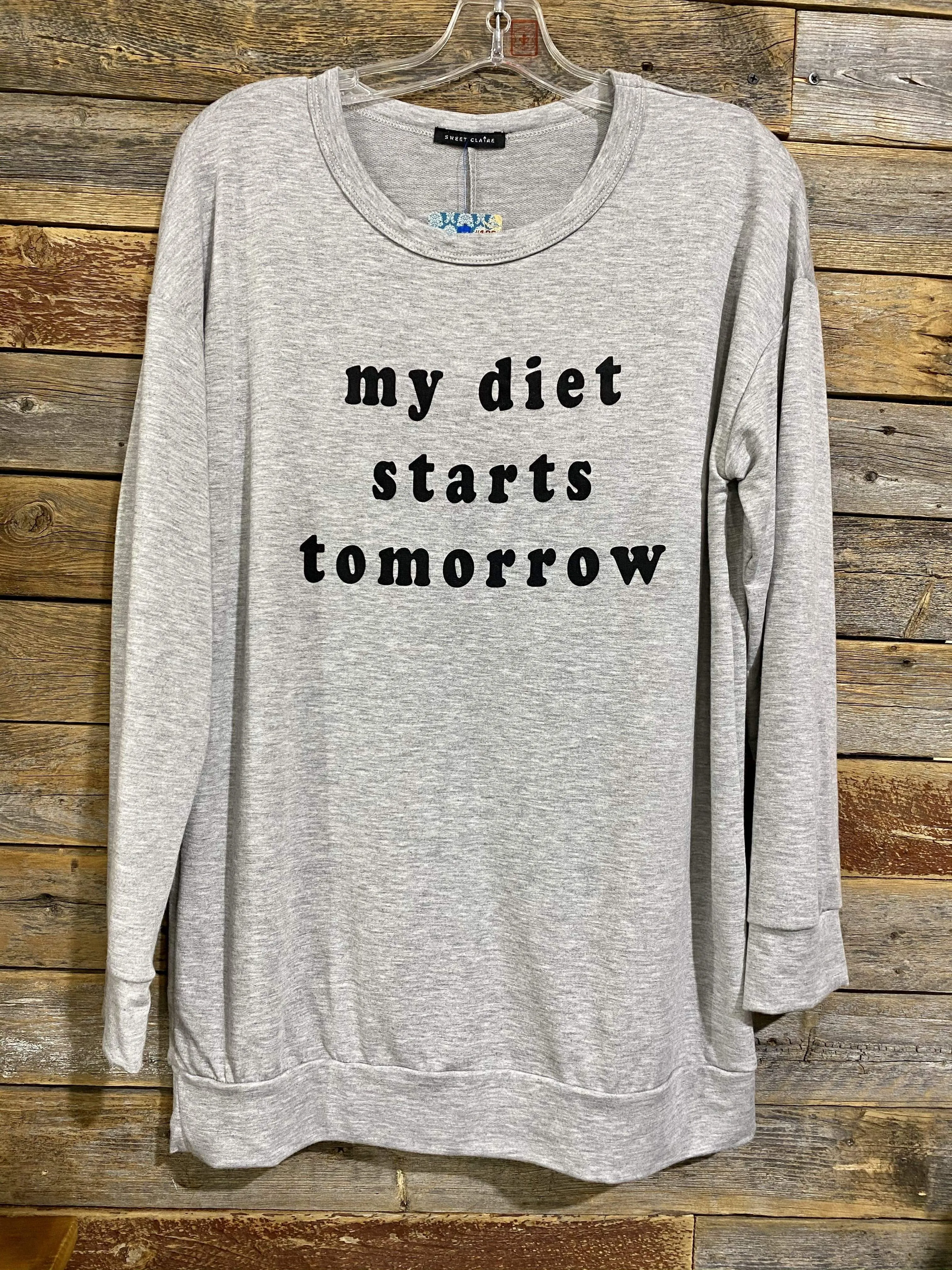 My Diet Starts Tomorrow Graphic Top