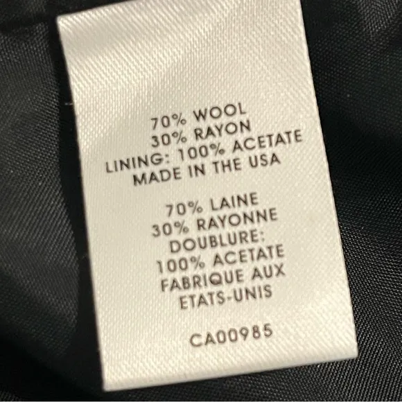 Nanette Lepore Houndstooth Peplum Wool Skirt  Sz 4