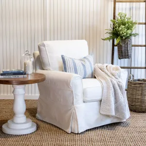 Nantucket Slipcovered Swivel Glider