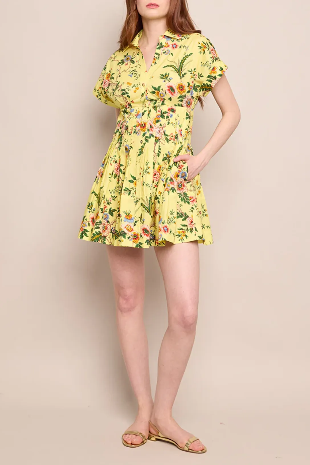 Nash Mini Dress | Chintz Yellow