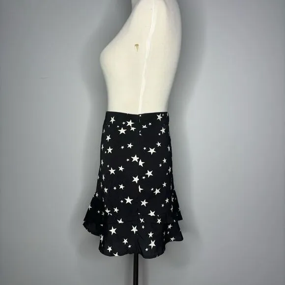 Nasty Gal- Black Skirt with Stars A Line Mini Skirt
