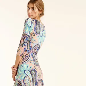 Navy Vintage Paisley Venechia Maxi Wrap Dress