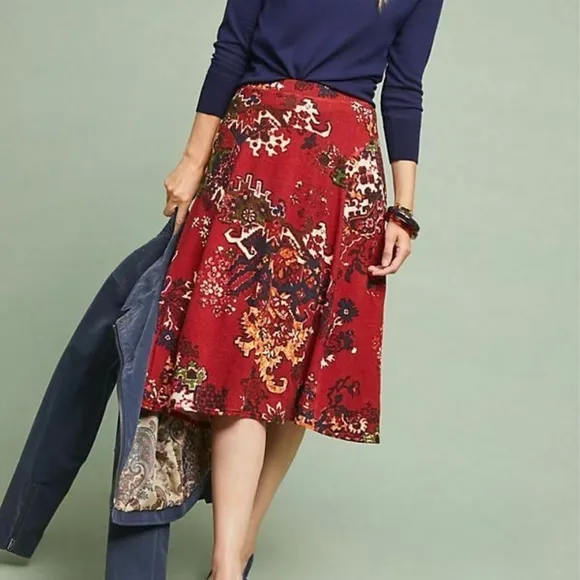 NEW Anthropologie Narberth A-Line skirt