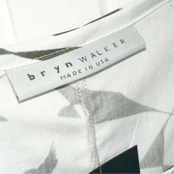 New! Bryn Walker Dress Angelita Floral Cotton Sleeveless Waistless Ruffle XL