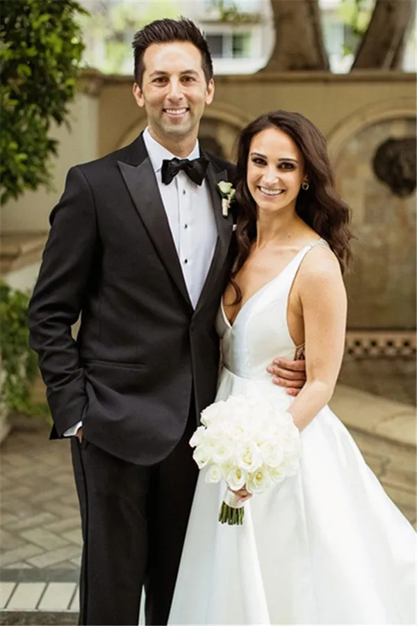 New in Black Men Coat Pant Designs Mens Two-piece Suits Wedding Suit