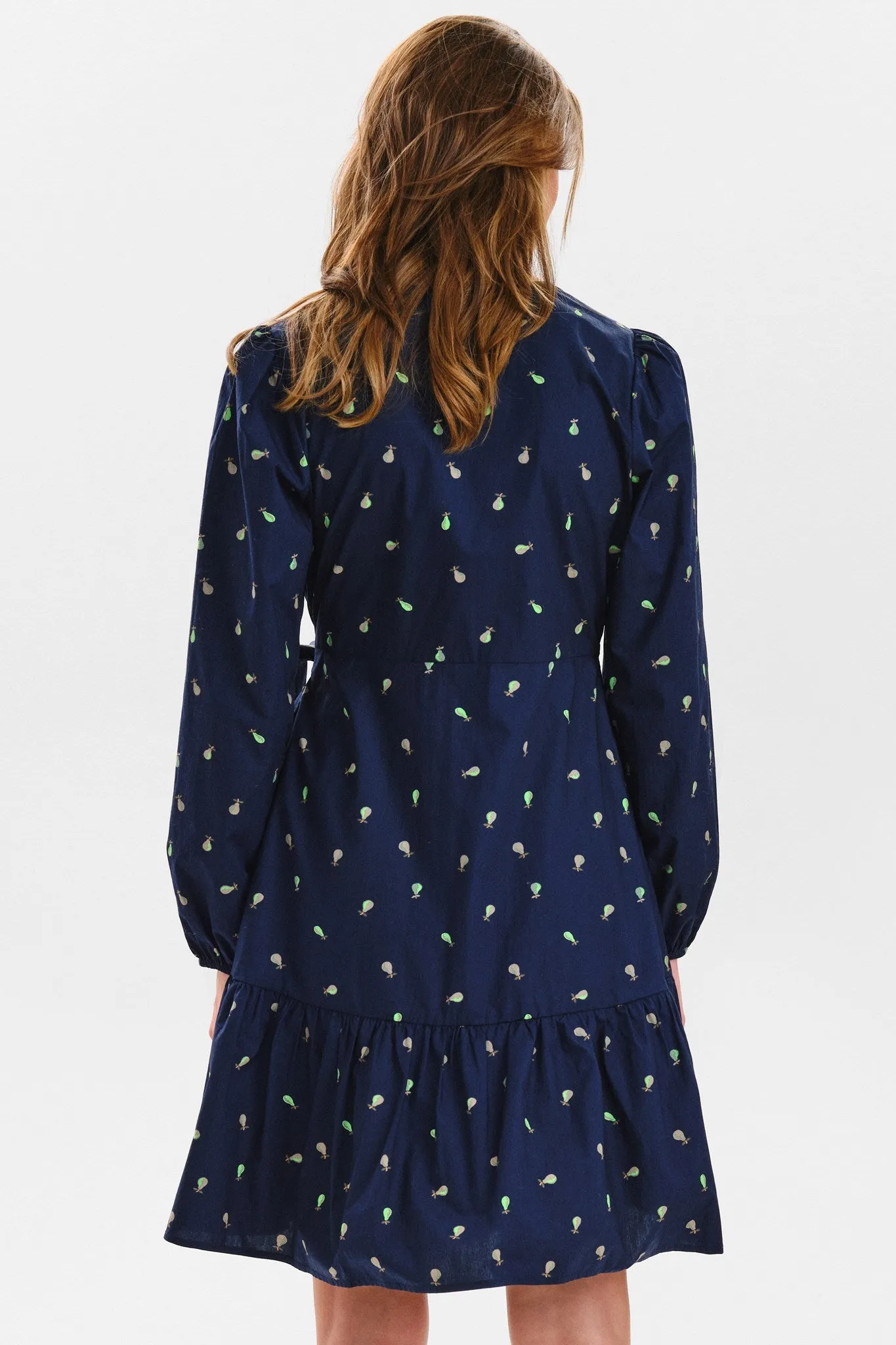 NUEBRAR WRAP DRESS - Dark Sapphire