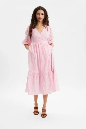 NUSUMMY WRAP DRESS  - Lilac Chiffon