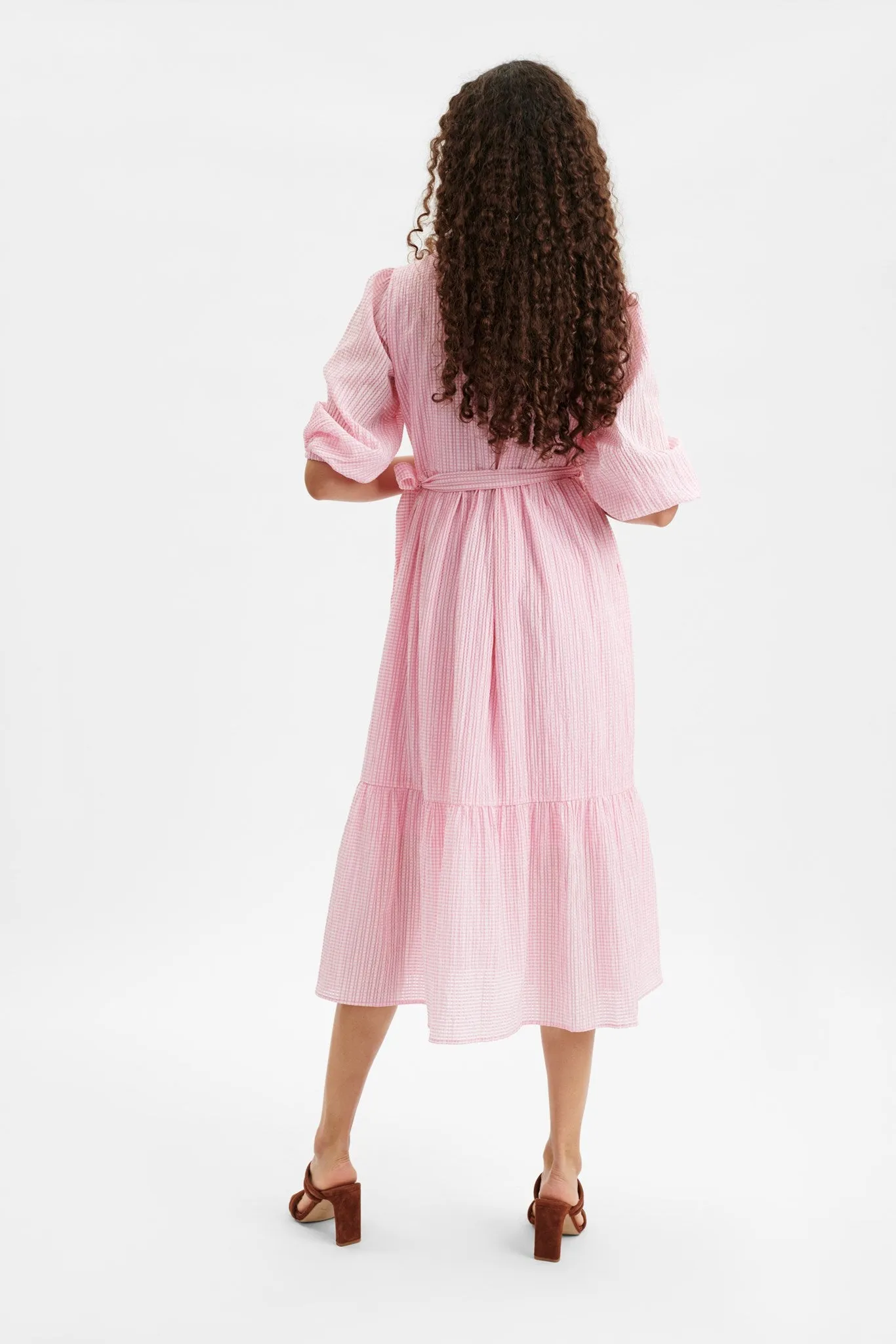 NUSUMMY WRAP DRESS  - Lilac Chiffon