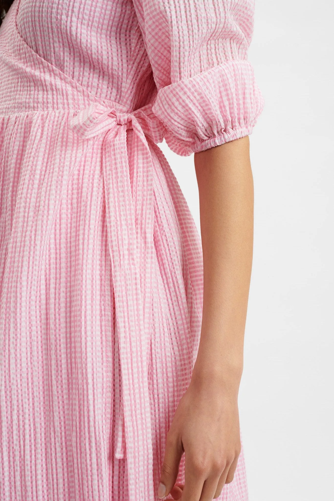 NUSUMMY WRAP DRESS  - Lilac Chiffon