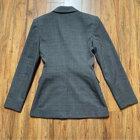 NWOT &amp; Other Stories Cinch Waist Microplaid Blazer Size US 2