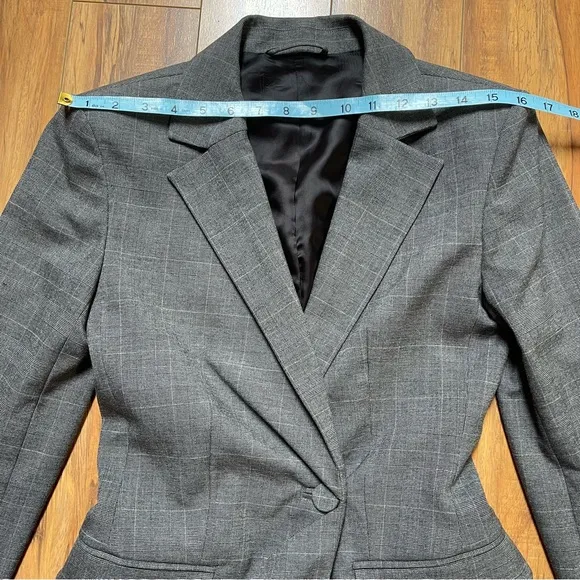 NWOT &amp; Other Stories Cinch Waist Microplaid Blazer Size US 2