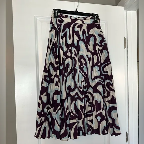 NWOT The Valerie Pleated Midi Skirt by Maeve: Michelle Armas Edition Medium