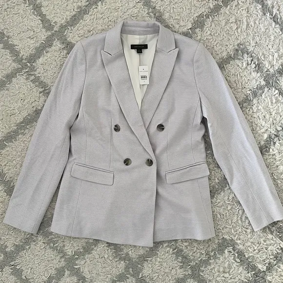 NWT Ann Taylor light purple double breasted blazer.