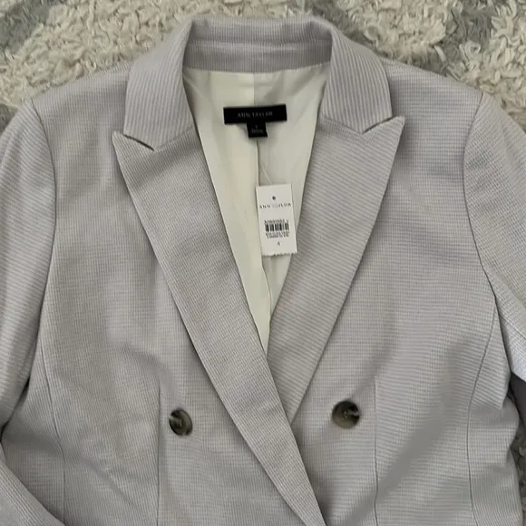NWT Ann Taylor light purple double breasted blazer.