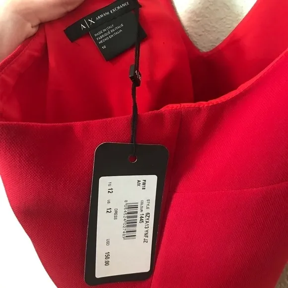 NWT Armani Exchange Buckled Racerback Dress