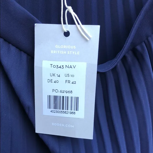 NWT Boden A-Line Midi Skirt with Pleats