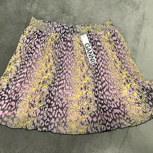 NWT GANNI Pleated Skirt size 40