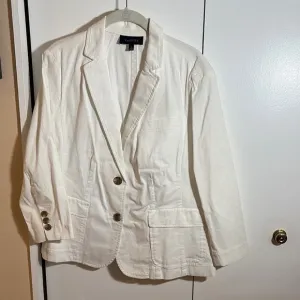 NWT Talbots White Cotton Blazer size 16