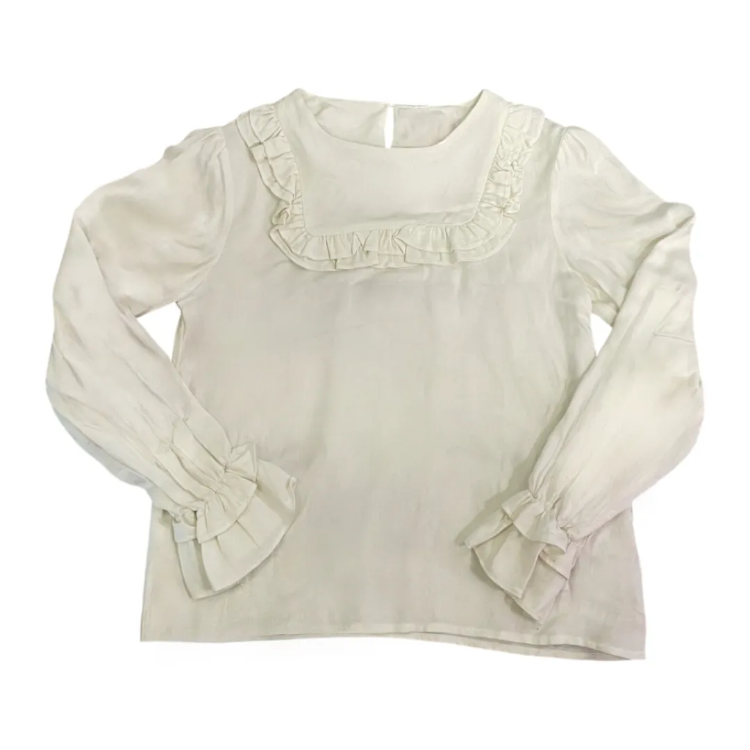 Off White Woven Blouse..