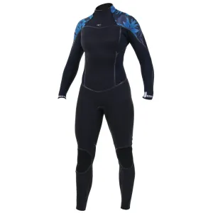 O'Neill Womens Psycho One 3/2mm BZ Wetsuit -Black/Blue Faro/Abyss