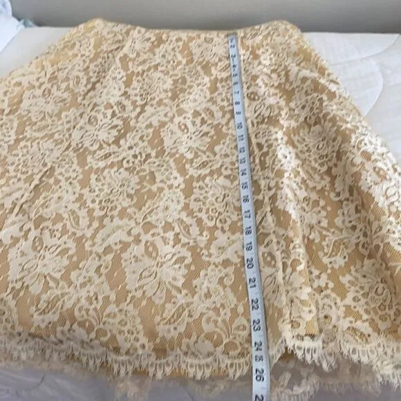 Papell Boutique Evenings Lace A-Line Skirt 10