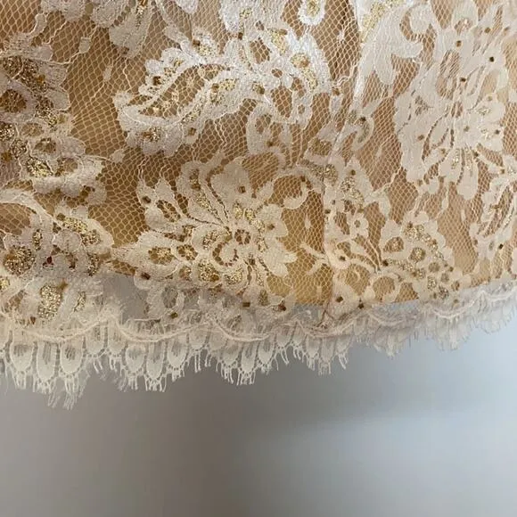Papell Boutique Evenings Lace A-Line Skirt 10
