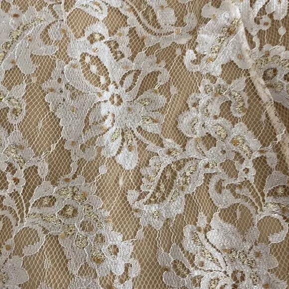 Papell Boutique Evenings Lace A-Line Skirt 10