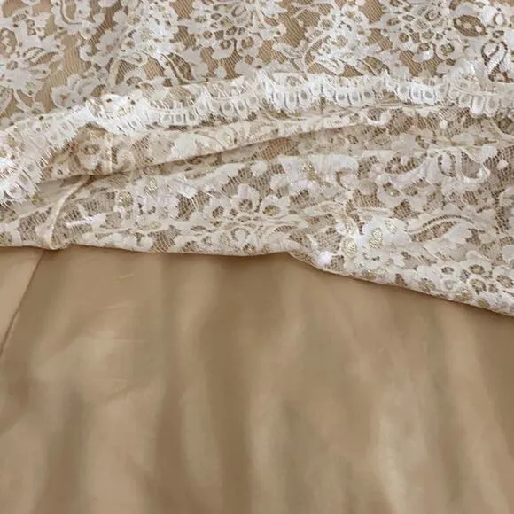 Papell Boutique Evenings Lace A-Line Skirt 10