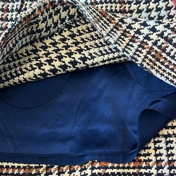 Parker Houndstooth A-line Skirt