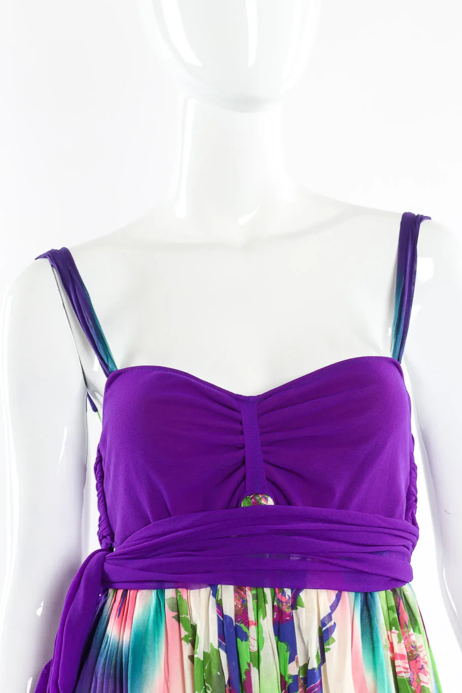 Parrot Mesh Babydoll Dress