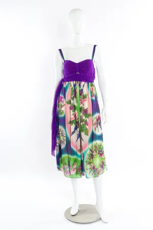 Parrot Mesh Babydoll Dress
